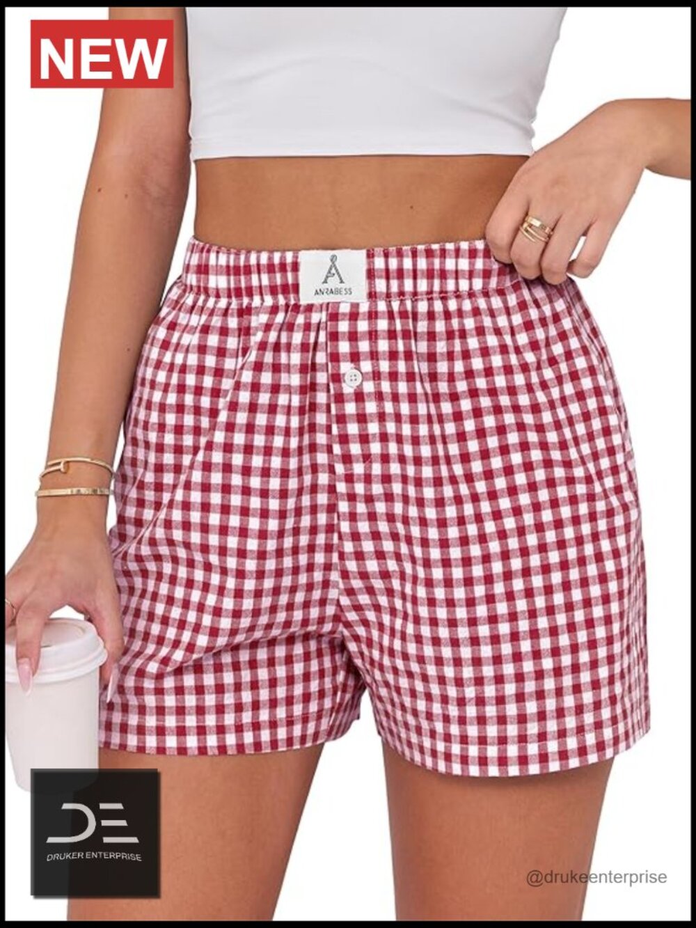 100% Rayon Boxer Shorts for Women Loose Fit Lounge Sleep Pajama Bottoms